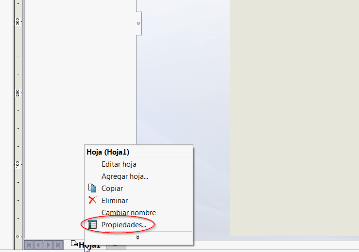 propiedades de hoja