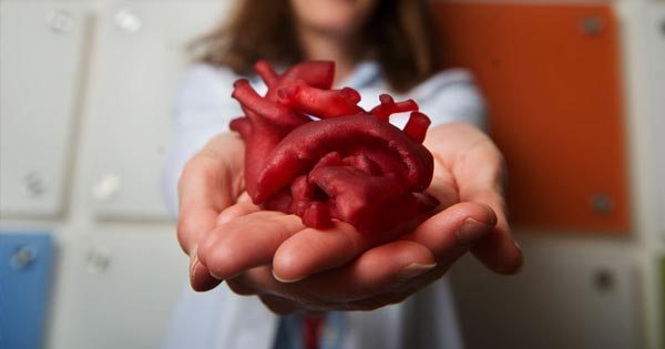 corazón hecho en 3D