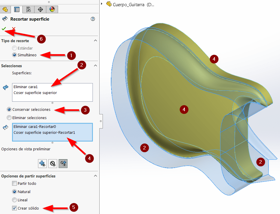 modelado híbridos solidworks