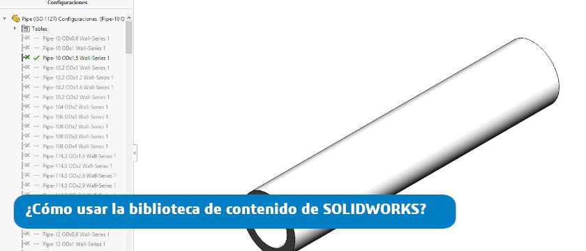 usar biblioteca de solidworks