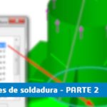 pieza soldada y simulation