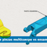 Modelado de piezas multicuerpo vs ensamblajes