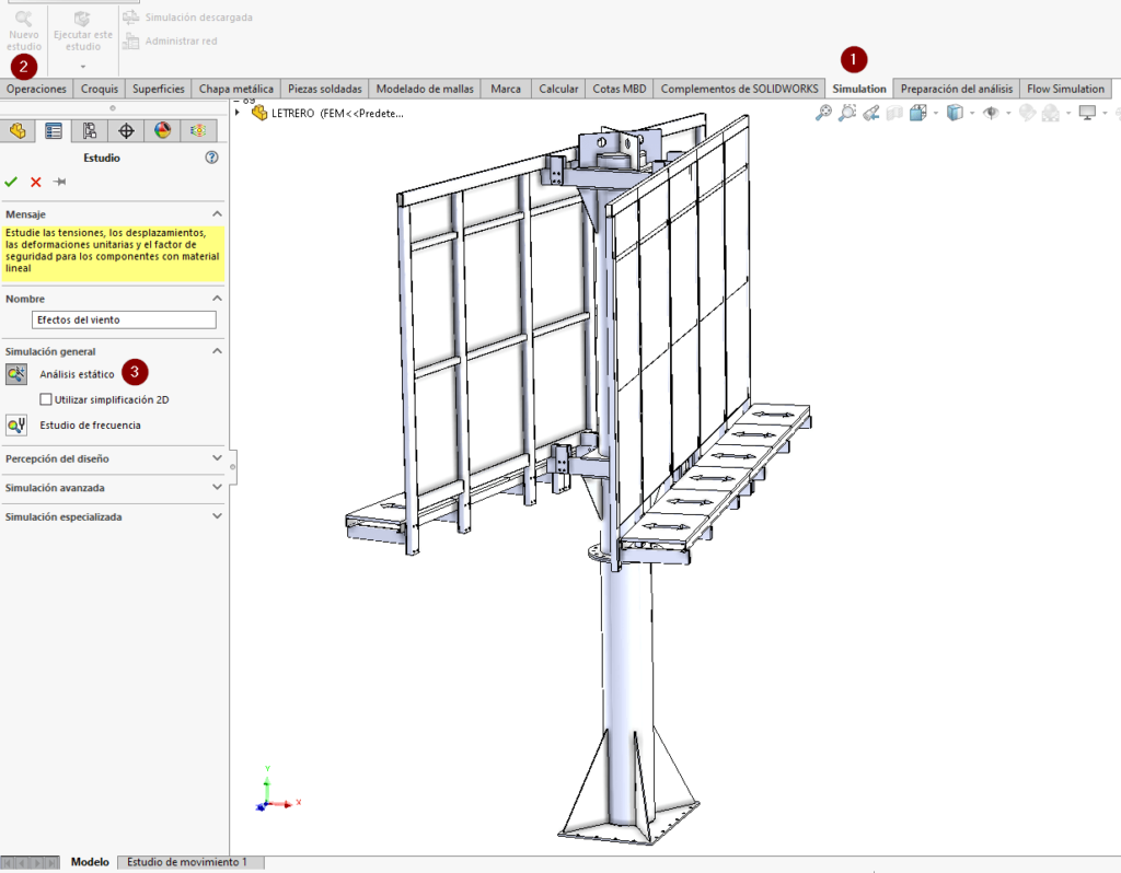 estudio de simulación