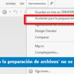 'Asistente para la preparación de archivos' no se ejecuta