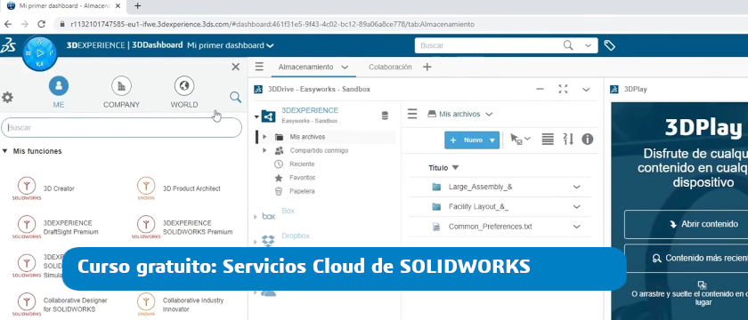 curso solidworks servicios cloud