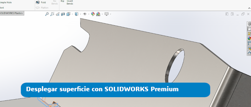 Desplegar superficie con SOLIDWORKS Premium