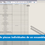 Reflejar cantidades de piezas individuales partiendo de un ensamblaje