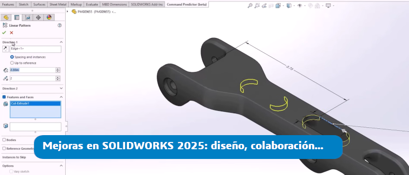 10 novedades de SOLIDWORKS 2025 en diseño, colaboración y gestión