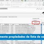 Copiar rápidamente propiedades de lista de corte