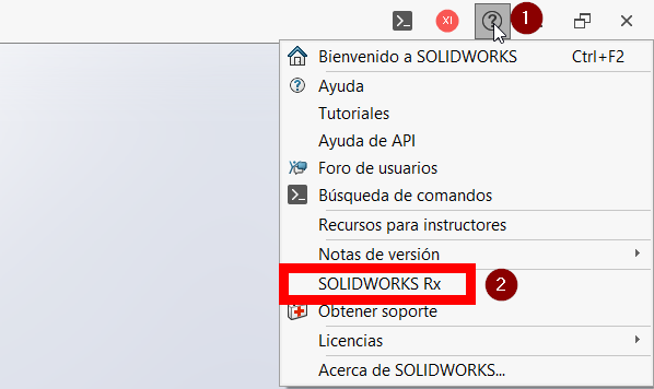 Como grabar rx en solidworks connected