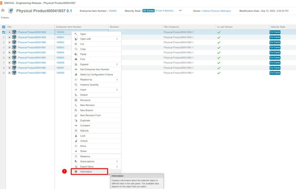 Enterprise Item Number en 3DEXPERIENCE