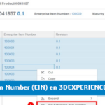 Enterprise item number en 3dexperience