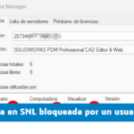 Liberar una licencia bloqueada en un usuario del SNL
