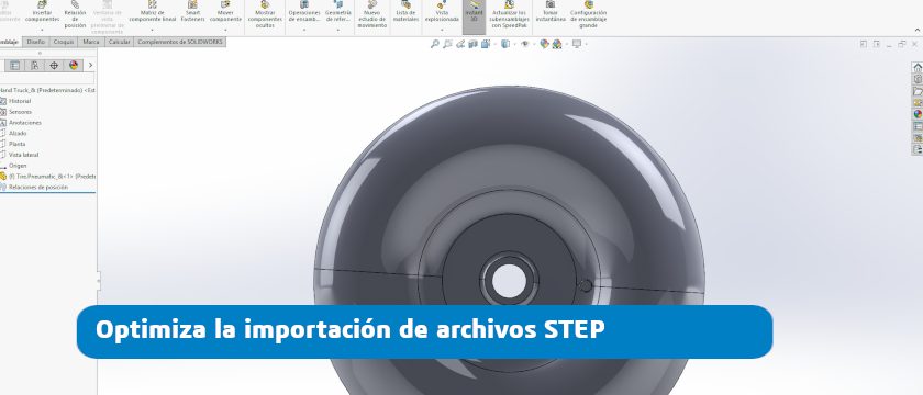 filtro archivos step solidworks