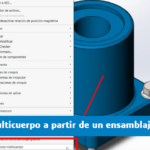 crear pieza multicuerpo a partir de ensamblaje