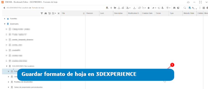 formato de hoja en 3dexperience