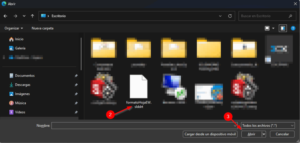 subir formato de hoja desde local a 3DEXPERINECE