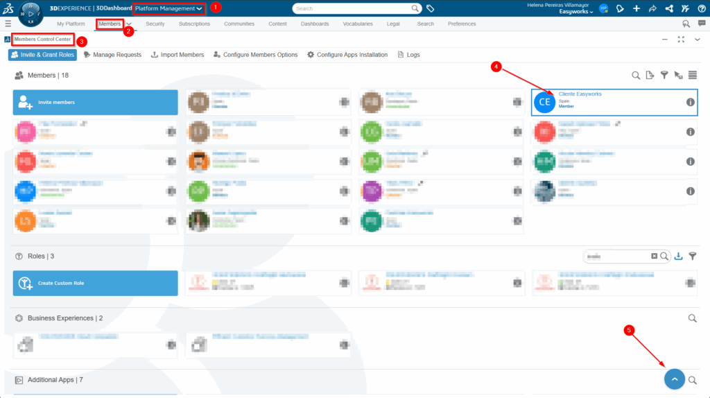 pasos para eliminar usuarios en 3dexperience