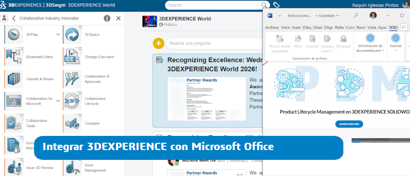 Integrar 3DEXPERIENCE con Microsoft Office
