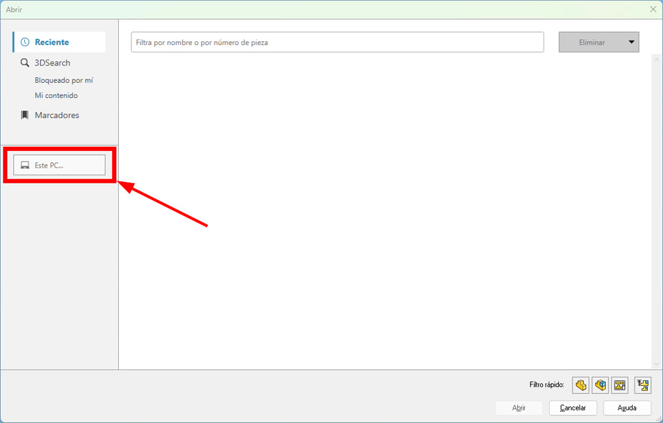 importar archivos de catia v5 en 3DEXPERIENCE SOLIDWORKS