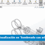 Visualización errónea en 'Sombreado con aristas' de SOLIDWORKS
