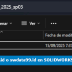 Error swdata1.id o swdata99.id en SOLIDWORKS