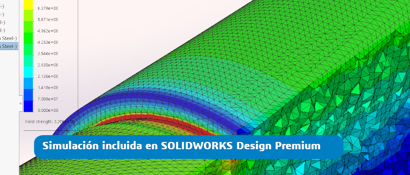 Simulación incluida en SOLIDWORKS Premium