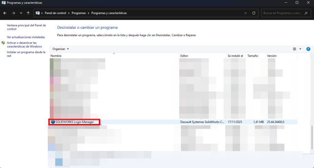 error solidworks login manager 3