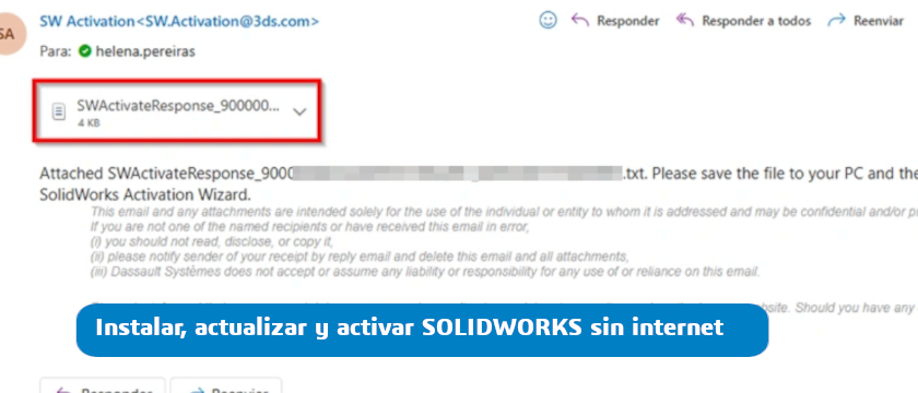 Instalar, actualizar y activar SOLIDWORKS Design sin conexión a internet