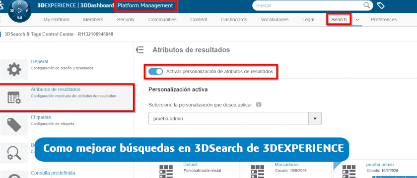 mejorar busquedas 3dexperience