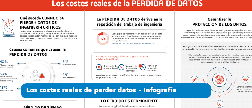 infografia sobre la perdida de datos y el coste que tiene