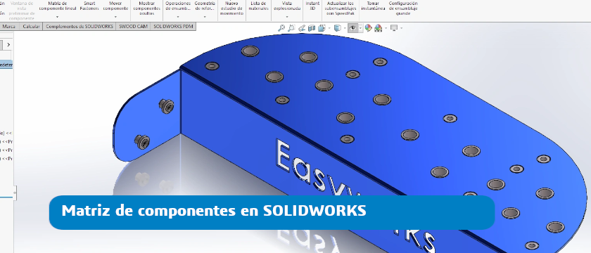 matriz componentes solidworks