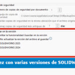 Trabajar a la vez con varias versiones de SOLIDWORKS