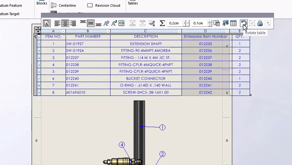 ejemplo de herramienta rotar, mejora de solidworks 2026 fd02